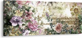 Tablou - Flori de design (120x50 cm)