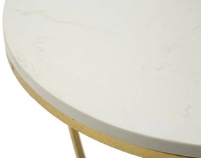 Mauro Ferretti Măsuță Inimă Aurie, Diametru 40 Cm, Înălțime 45,5 Cm | Aosom Romania
