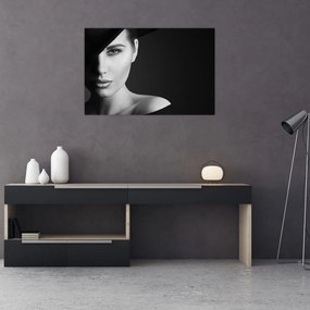 Tablou - Portretul femeii cu pălărie (90x60 cm)