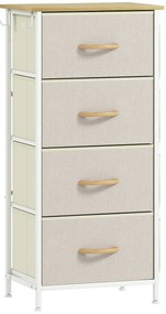 HOMCOM Comodă cu 4 sertare pliabile cu 4 buzunare de depozitare și 2 cârlige | Aosom Romania