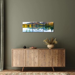 Tablou - Lacul (cu ceas) (90x30 cm)