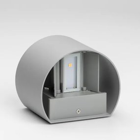 Aplică LED de exterior Brilagi RONDO LED/6W/230V gri IP54