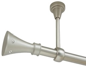 Galerie simpla prindere tavan fara inele carter 19 mm crom mat (Alege marime: 400 cm)