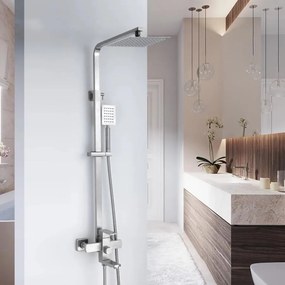Coloană de Duș Satinată Model LY005 – Design Modern și Funcțional pentru O Baie Elegantă