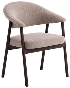 Set de scaune de sufragerie bej cu cotiere 2 buc. din lemn de stejar Elk – Unique Furniture