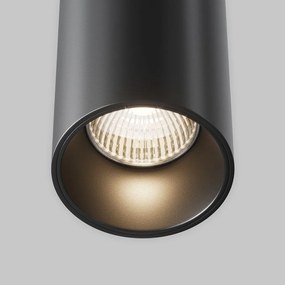 Pendul LED iluminat design tehnic Efir D-7,5cm 15W negru