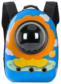 Rucsac pentru transportul animalelor de companie, cu model leu