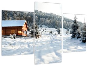 Tablou - Cabană de munte (90x60 cm)