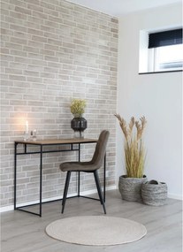 Birou Vita cu cadru negru efect stejar 100x45x75 cm