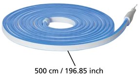 Bandă LED FLATNEONLED LED/96W/24V 5m IP44 albastră Eglo 900221