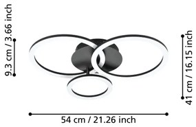 Plafonieră LED dimabilă Eglo 31771 PARRAPOS-Z LED/33W/230V