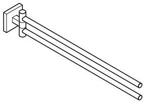 GROHE 40976000 - Suport pentru prosoape START CUBE, 438 mm, crom lucios