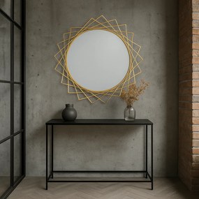Oglinda geometrica Glam,auriu,  ⌀ 85 cm