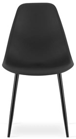 Scaun OSAKA negru cu picioare negre