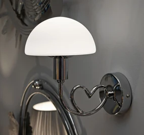 Mauro Ferretti Lampa De Perete Argintie cm 23X15X22 | Aosom Romania