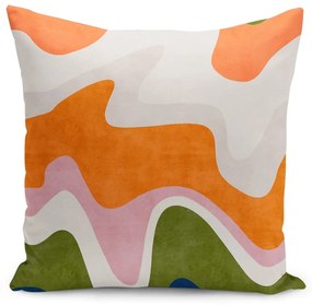 Față de pernă 43x43 cm Squiggly Orange – Mila Home