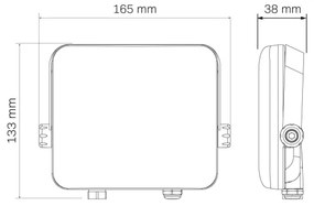 Proiector LED de exterior MILKY LED/30W/230V 4000K IP65 negru