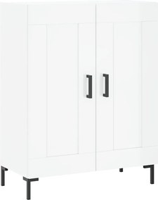 vidaXL Servantă, alb extralucios, 69,5x34x90 cm, lemn compozit