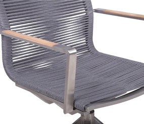 Scaun de grădină gri din metal Rubiera – Garden Pleasure