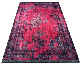 Covor oriental de culoarea zmeurei Lăţime: 80 cm | Lungime: 300 cm