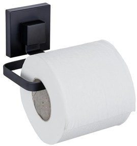 WENKO 71447800 - Suport pentru hârtie igienică VACUUM-LOC QUADRO ED, 14 x 11 cm, negru