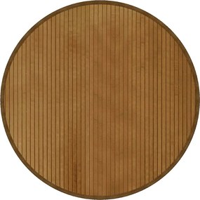 vidaXL Covor rotund, maro, 80 cm, bambus