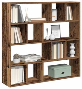 vidaXL Bibliotecă/Separator de cameră, Lemn vechi, 105x24x102 cm