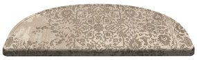 Covorașe pentru scări bej în set de 16 bucăți 65x20 cm Floral Path - Vitaus