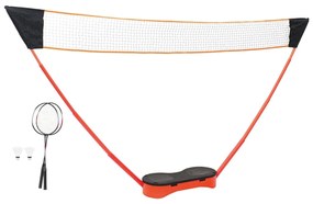 vidaXL Set badminton 2 rachete/plasă/cutie de depozitare 292x30x152 cm