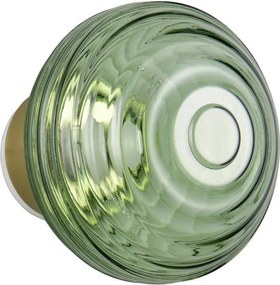 Aplică de perete verde LED din sticlă cu USB ø 15,5 cm Earl – Reality