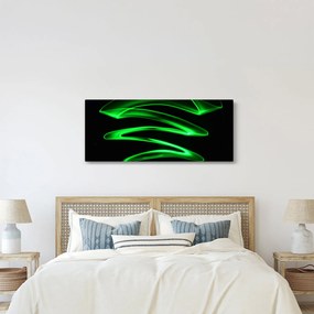 Tablou - valuri neon (120x50 cm)