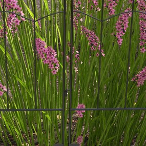 Outsunny Gard de Grădină cu 4 Panouri şi 8 Ţăruşi de Pământ, 348x110 cm, Negru | Aosom Romania