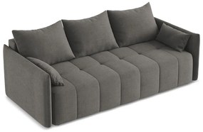 Canapea gri închis extensibilă/cu spațiu de depozitare 225 cm Moku – Makamii