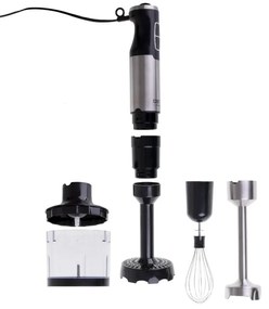 Robot de bucatarie 14 in 1 Camry CR 4623, 1600W, 2 l, Blender, Tocator, Accesorii, Turbo, Inox/Negru