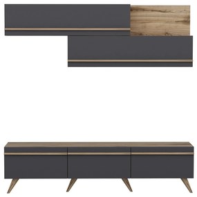 Mobilier living Amstel (antracit + Nuc). 1088821