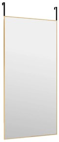 Oglinda pentru usa, auriu, 50x100 cm, sticla si aluminiu 1, Auriu, 50 x 100 cm