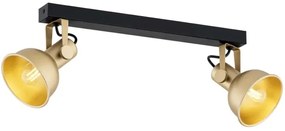 Spot LENORA 2xE14/7W/230V negru/auriu Argon 7144