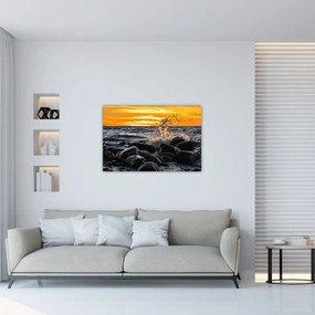 Tablou cu valurile mării (90x60 cm)