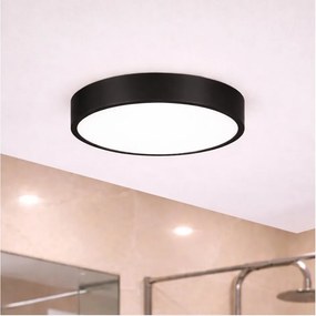 Brilagi - Plafonieră LED pentru baie POOL LED/24W/230V, Ø 30 cm, IP54, neagră