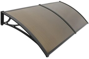 Marchiză copertină maro, 100 x 200 cmnedivizată