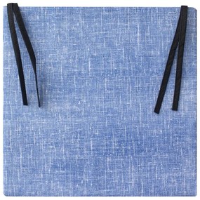 Perna scaun Fantezie Blue Black, 39x39 cm