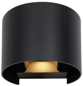 Aplica LED cu spot pentru iluminat exterior design modern IP54 Veronika negru
