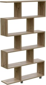 Biblioteca ELIF, pin, PAL melaminat, 90x20x156 cm