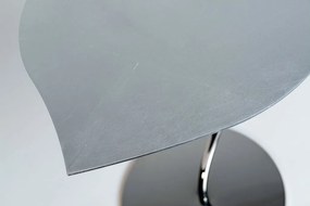 Masuta design LUX cu blat in forma de frunza, LEAF STEEL argintiu 7511942.98