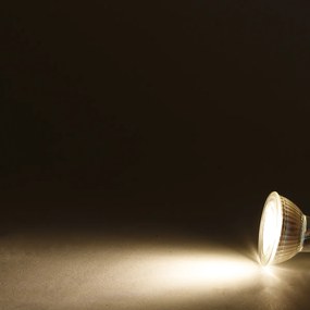 Set de 6 becuri LED GU10 cu 3 trepte de reglare a luminozității, de la cald la extra cald, 6W 450lm 2000K - 2700K