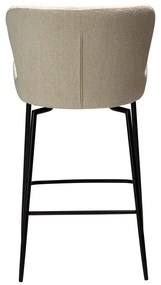 Scaun de bar crem tapițat (înălțime șezut 67,5 cm) Glam – DAN-FORM Denmark