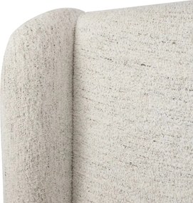 Pat dublu tapitat design elegant LUX Mellory, Seashell off-white