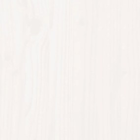 Cadru de pat King Size 5FT, alb, 150x200 cm, lemn masiv de pin Alb, 150 x 200 cm