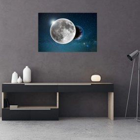 Tablou - Pământul în eclipsa de lună (90x60 cm)