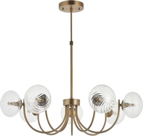 Endon 119224 - Lustră suspendată pe cablu HAGUE 7xG9/5W/230V alamă